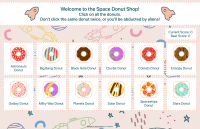 Preview of Space Donuts webpage